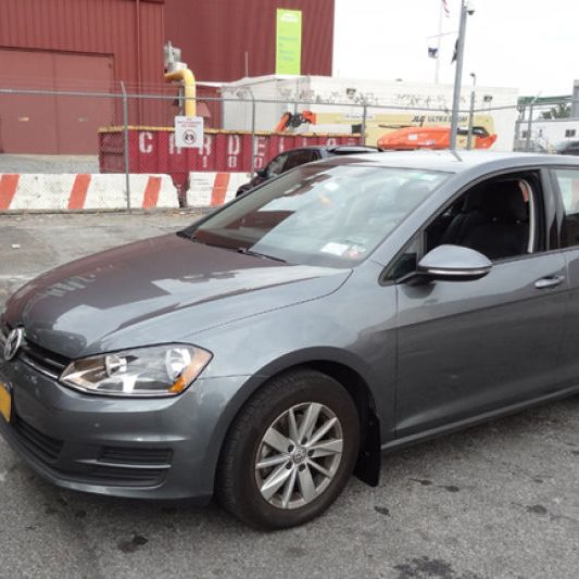 Rally Armor MF37-UR-RD/WH - RALMF37-UR-RD/WH - Rally Armor 15-21 MKVII VW Golf/GTI Red UR Mud Flap w/White Logo - Shipped in Europe - Tuningsupply.com