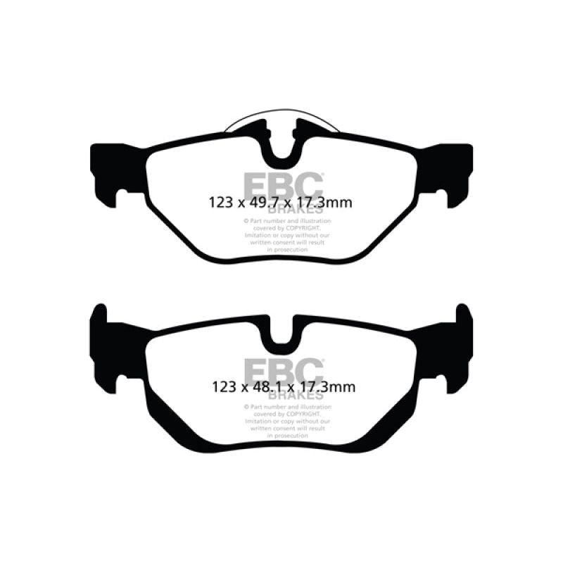 EBC UD1267 - EBCUD1267 - EBC 13+ BMW X1 2.0 Turbo (28i) Ultimax2 Rear Brake Pads - Shipped in Europe - Tuningsupply.com
