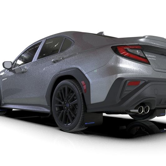 Rally Armor MF92-UR-BLK/BL - RALMF92-UR-BLK/BL - Rally Armor 22-25 Subaru WRX Black UR Mud Flap w/Blue Logo - Shipped in Europe - Tuningsupply.com