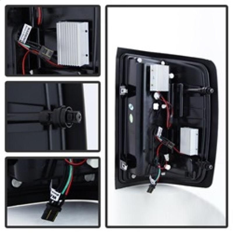 SPYDER 5080011 - SPY5080011 - Spyder Chevy 1500 14-16 Light Bar LED Tail Lights Red Clear ALT-YD-CS14-LBLED-RC - Shipped in Europe - Tuningsupply.com