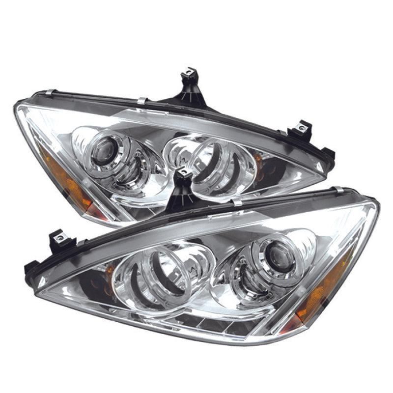 SPYDER 5010643 - SPY5010643 - Spyder Honda Accord 03-07 Projector Headlights LED Halo Amber Reflector LED Chrm PRO-YD-HA03-AM-C - Shipped in Europe - Tuningsupply.com