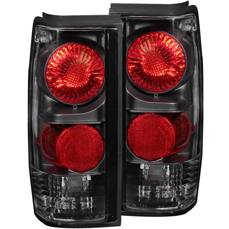 ANZO 211031 - ANZ211031 - ANZO 1982-1994 Chevrolet S-10 Taillights Black - Shipped in Europe - Tuningsupply.com