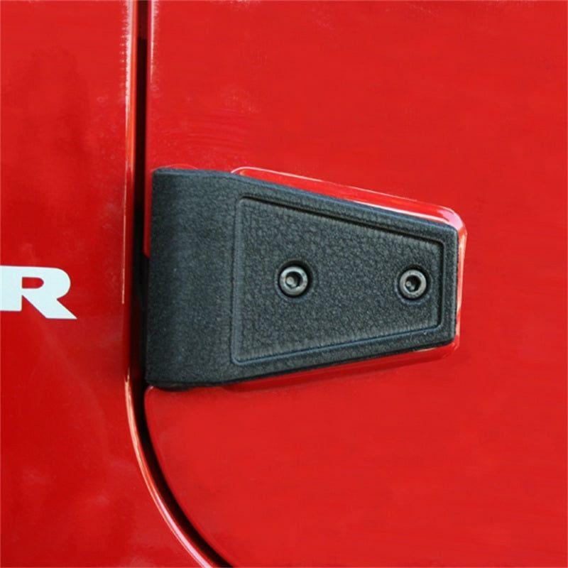 Rugged Ridge 11202.05 - RUG11202.05 - Rugged Ridge 07-18 Jeep Wrangler Unlimited JK Black Door Hinge Cover Kit - Shipped in Europe - Tuningsupply.com