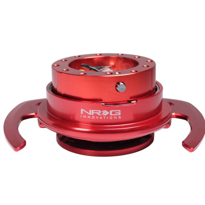 NRG SRK-700RD - NRGSRK-700RD - NRG Quick Release Kit Gen 4.0 - Red Body / Red Ring w/ Handles - Shipped in Europe - Tuningsupply.com