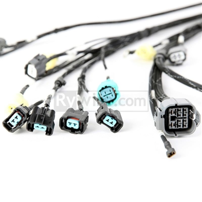 Rywire RY-B2-BASE - RYWRY-B2-BASE - Rywire Honda B-Series OBD2 Tuck Budget Eng Harness w/OBD2 Dist/Inj/Alt/92-95 OBD1 Plug (Adapter Req) - Shipped in Europe - Tuningsupply.com