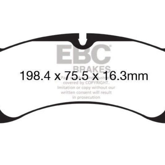 EBC DP32144C - EBCDP32144C - EBC 12-15 Porsche 911 (991) (Cast Iron Rotor only) 3.8 Carrera S Redstuff Front Brake Pads - Shipped in Europe - Tuningsupply.com
