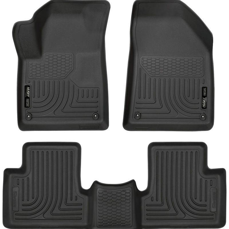 Husky Liners 99091 - HSL99091 - Husky Liners 15-22 Jeep Cherokee WeatherBeater Combo Black Floor Liners - Shipped in Europe - Tuningsupply.com