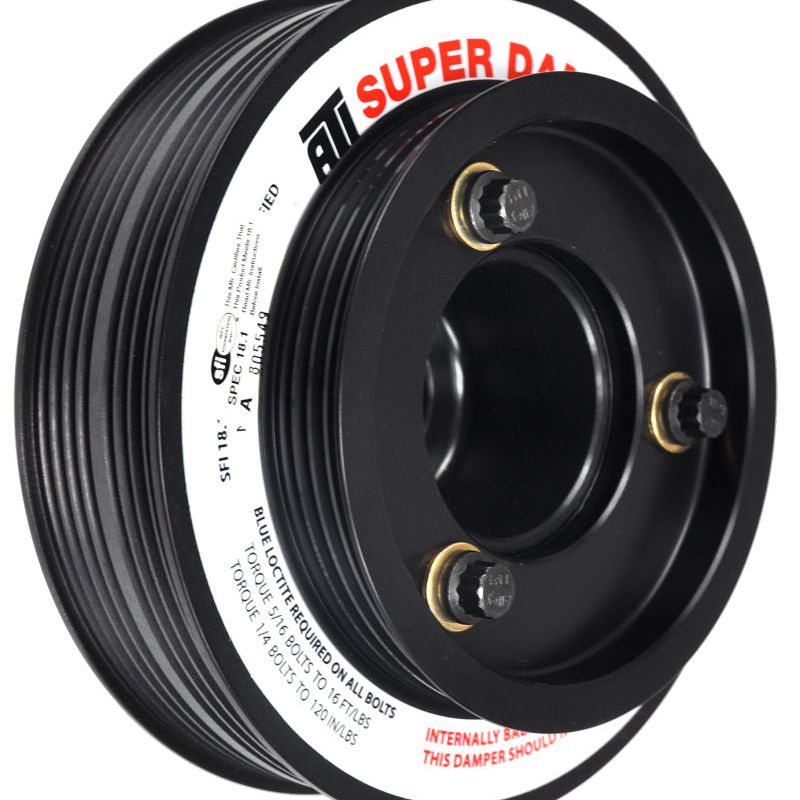 ATI ATI918476 - APPATI918476 - ATI Damper - 5.67in - Alum - (3) 4 Grv - Honda B - OEM Style - Bolt On Ps - 1Pc - Shipped in Europe - Tuningsupply.com