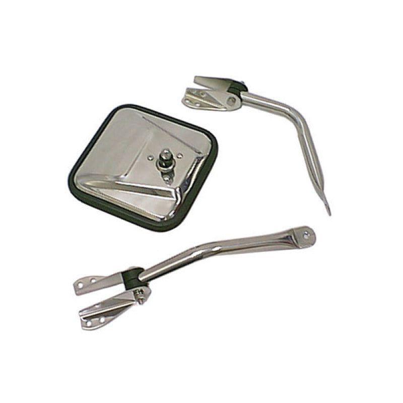 Rugged Ridge 11011.01 - RUG11011.01 - Rugged Ridge 55-86 Jeep CJ Chrome Mirror Head - Shipped in Europe - Tuningsupply.com