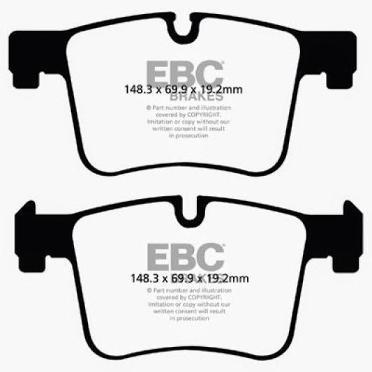 EBC UD1561 - EBCUD1561 - EBC 11+ BMW X3 2.0 Turbo (F25) Ultimax2 Front Brake Pads - Shipped in Europe - Tuningsupply.com