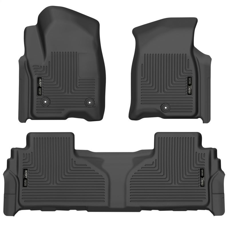 Husky Liners 99241 - HSL99241 - Husky Liners 21-23 Suburban/Tahoe/Yukon/Yukon XL Weatherbeater Front & 2nd Seat Floor Liners - Black - Shipped in Europe - Tuningsupply.com