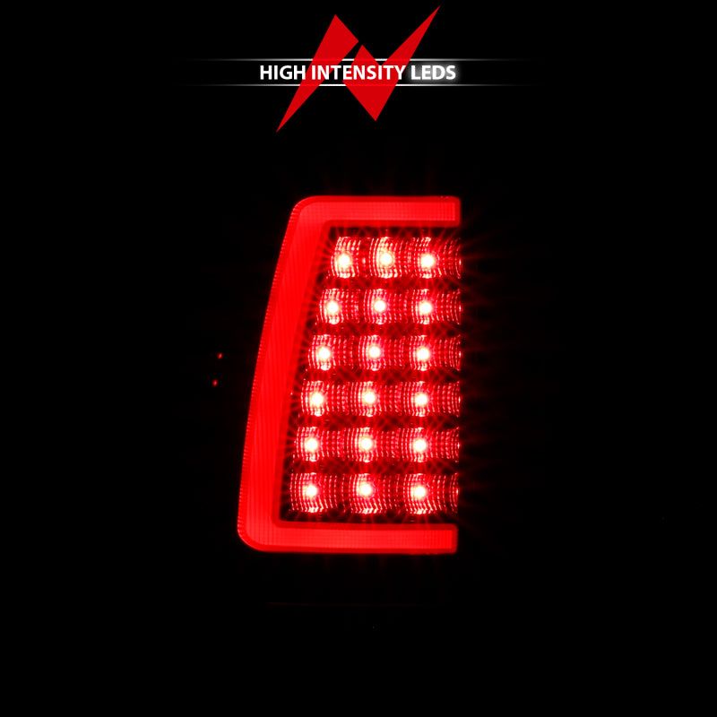 ANZO 311333 - ANZ311333 - ANZO 2003-2006 Chevy Silverado 1500 LED Taillights Plank Style Black w/Clear Lens - Shipped in Europe - Tuningsupply.com