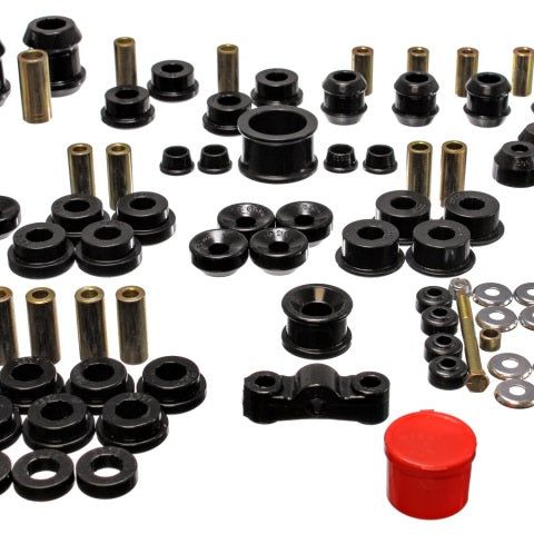 Energy Suspension 16.18105G - ENG16.18105G - Energy Suspension 94-01 Acura Integra (except Type R) Black Hyper-Flex Master Bushing Set - Shipped in Europe - Tuningsupply.com