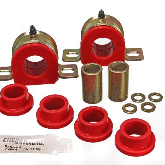 Energy Suspension 3.5180R - ENG3.5180R - Energy Suspension 73-80 GM K5 Blazer / 73-80 K10/K20/K30 Red Complete Front Sway Bar Bushing Set - Shipped in Europe - Tuningsupply.com