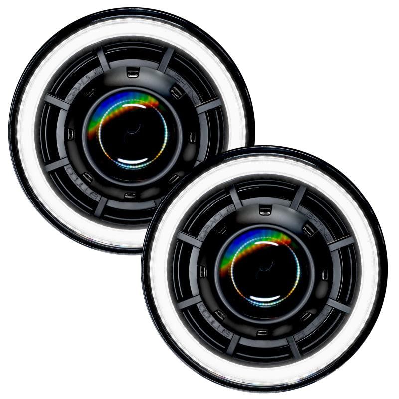 ORACLE Lighting 5876-001 - ORL5876-001 - Oracle Oculus 7in Bi-LED Projector Headlights for Jeep Wrangler JK - 6000K - Shipped in Europe - Tuningsupply.com