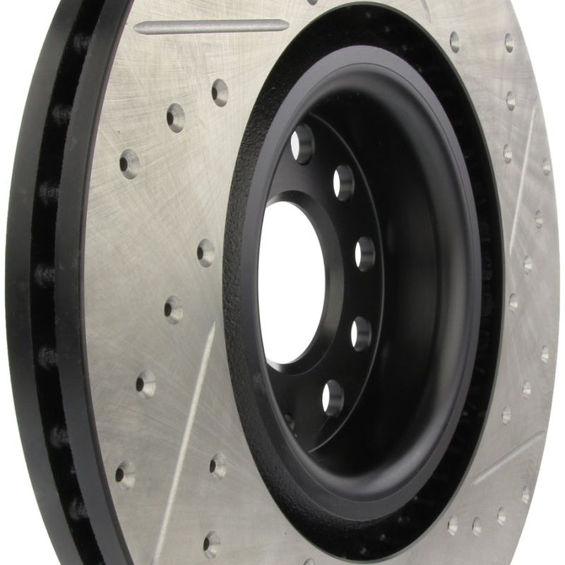 Stoptech 127.33112R - STO127.33112R - StopTech 09 VW Passat CC / 06-09 Passat Slotted & Drilled Right Front Rotor - Shipped in Europe - Tuningsupply.com