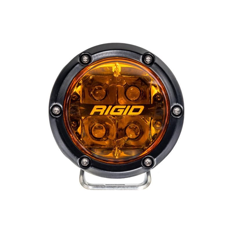 Rigid Industries 36123 - RIG36123 - Rigid Industries 360-Series 4in Fog w/ Amber PRO Lens - White (Pair) - Shipped in Europe - Tuningsupply.com