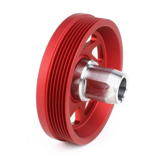 Perrin Performance PSP-ENG-104RD - PERPSP-ENG-104RD - PERRIN 19-21 Subaru WRX / 16-18 Forester / 15-19 Legacy Lightweight Crank Pulley - Red - Shipped in Europe - Tuningsupply.com