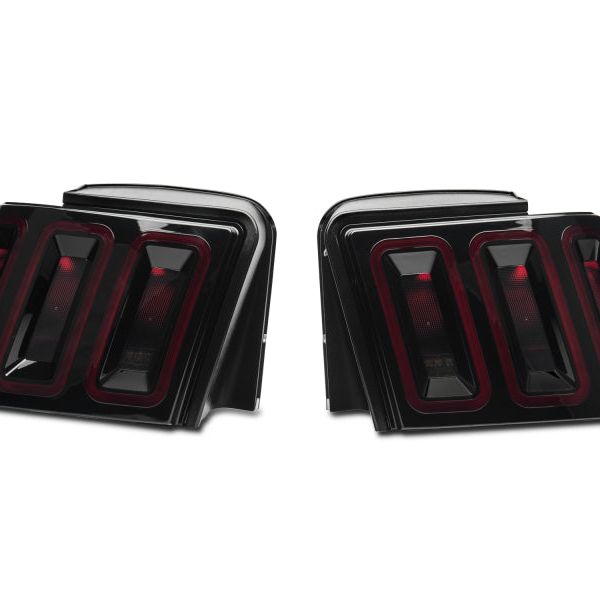 Raxiom 100807 - RAX100807 - Raxiom 99-04 Ford Mustang Excluding 99-01 Cobra Icon LED Tail Lights- Black Housing (Smoked Lens) - Shipped in Europe - Tuningsupply.com
