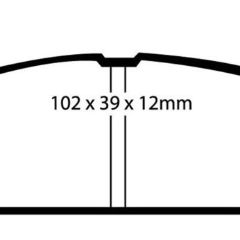 EBC DP4828R - EBCDP4828R - EBC 91-96 Ford Escort 1.8 Yellowstuff Rear Brake Pads - Shipped in Europe - Tuningsupply.com