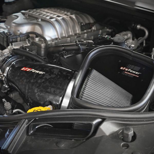 aFe 57-10028D - AFE57-10028D - aFe 2021 Dodge Durango SRT Hellcat Track Series Carbon Fiber Cold Air Intake System w/ Pro DRY S - Shipped in Europe - Tuningsupply.com