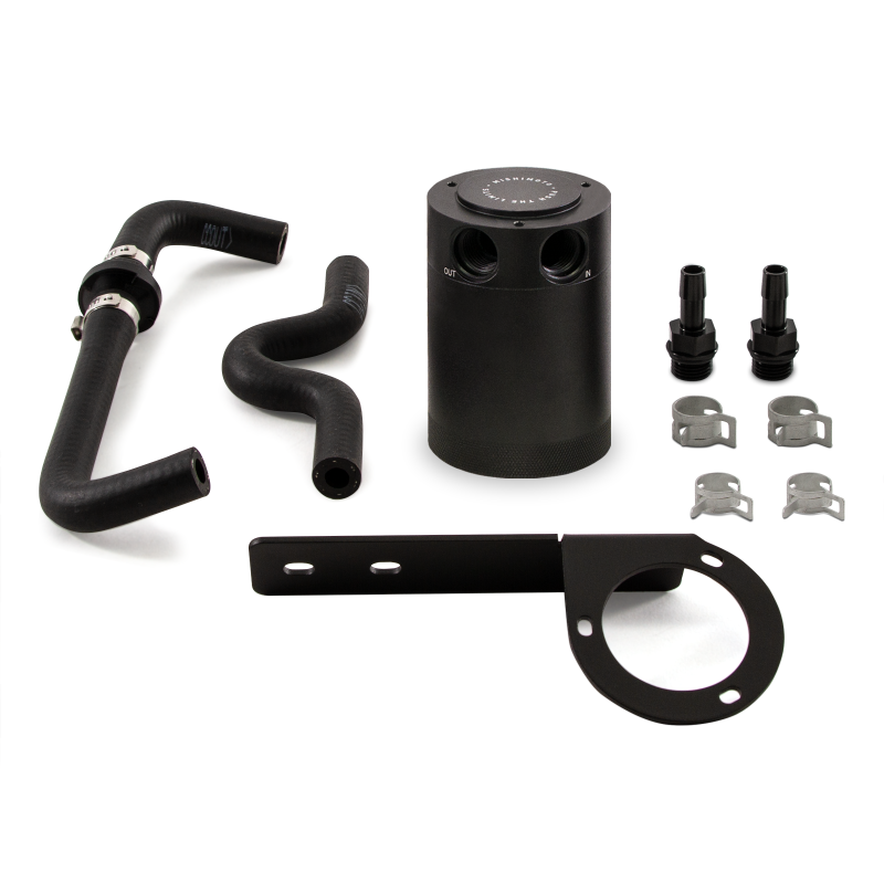 Mishimoto MMBCC-CTR-17PBEBK2 - MISMMBCC-CTR-17PBEBK2 - Mishimoto 2017+ Honda Civic Type R Baffled Oil Catch Can Kit - Black - Shipped in Europe - Tuningsupply.com