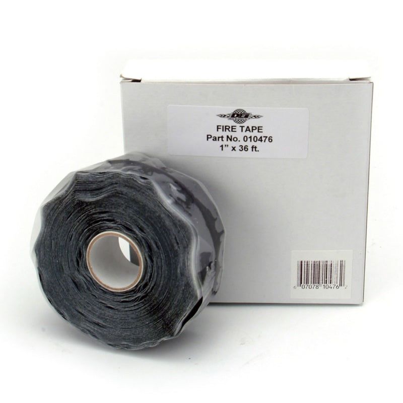 DEI 10476 - DEI10476 - DEI Fire Tape 1in x 36ft Roll - Self Vulcanizing Tape - Black - Shipped in Europe - Tuningsupply.com