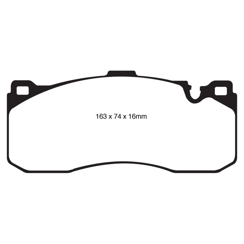 EBC DP31995C - EBCDP31995C - EBC 08-10 BMW 135 3.0 Twin Turbo Redstuff Front Brake Pads - Shipped in Europe - Tuningsupply.com