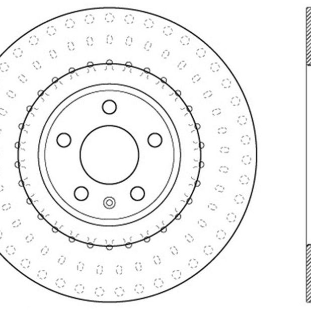 Stoptech 126.33138SL - STO126.33138SL - StopTech Power Slot 12 Audi A6 Quattro/11-12 A7 Quattro / 7/11-13 S4 Front Left Slotted Rotor - Shipped in Europe - Tuningsupply.com