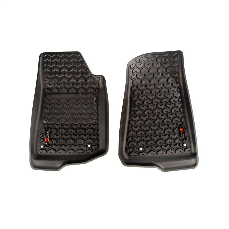 Rugged Ridge 12920.36 - RUG12920.36 - Rugged Ridge Floor Liner Front Black 2018-2020 Jeep Wrangler 2020 Gladiator JL / JT - Shipped in Europe - Tuningsupply.com