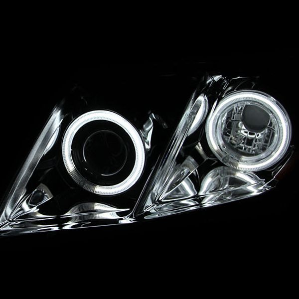ANZO 121181 - ANZ121181 - ANZO 2007-2009 Toyota Camry Projector Headlights w/ Halo Black - Shipped in Europe - Tuningsupply.com