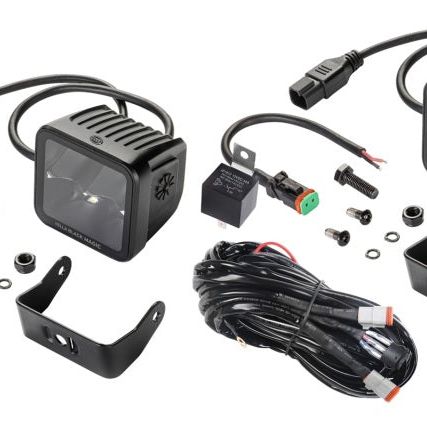Hella LA358176821 - HELLA358176821 - Hella Universal Black Magic 3.2in L.E.D. Cube Kit - Spot Beam - Shipped in Europe - Tuningsupply.com
