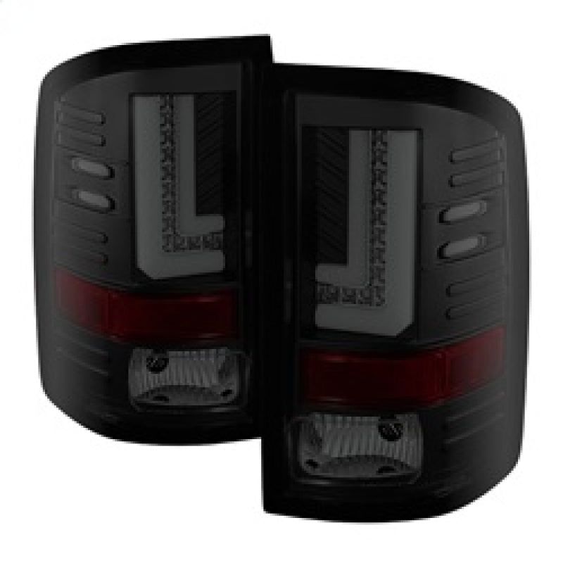 SPYDER 5080707 - SPY5080707 - Spyder GMC Sierra 14-16 LED Tail Lights Black Smoke ALT-YD-GS14-LBLED-BSM - Shipped in Europe - Tuningsupply.com