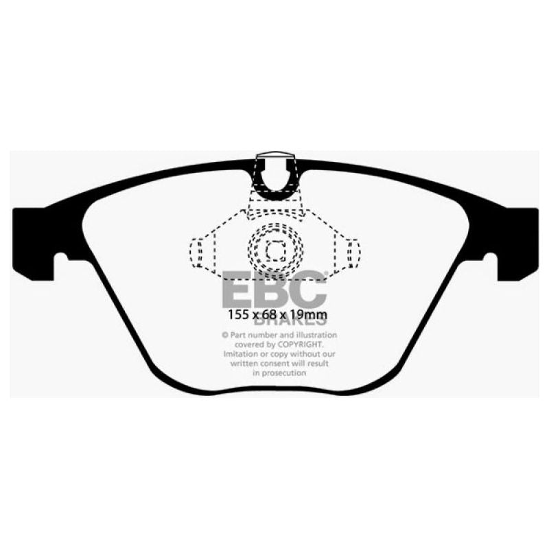 EBC DP41449R - EBCDP41449R - EBC 08-10 BMW M3 4.0 (E90) Yellowstuff Front Brake Pads - Shipped in Europe - Tuningsupply.com