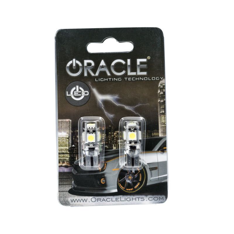 ORACLE Lighting 4801-001 - ORL4801-001 - Oracle T10 5 LED 3 Chip SMD Bulbs (Pair) - Cool White - Shipped in Europe - Tuningsupply.com