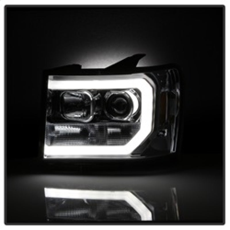SPYDER 5083647 - SPY5083647 - Spyder GMC Sierra 1500/2500/3500 07-13 V2 Projector Headlights - Chrome PRO-YD-GS07V2-LBDRL-C - Shipped in Europe - Tuningsupply.com