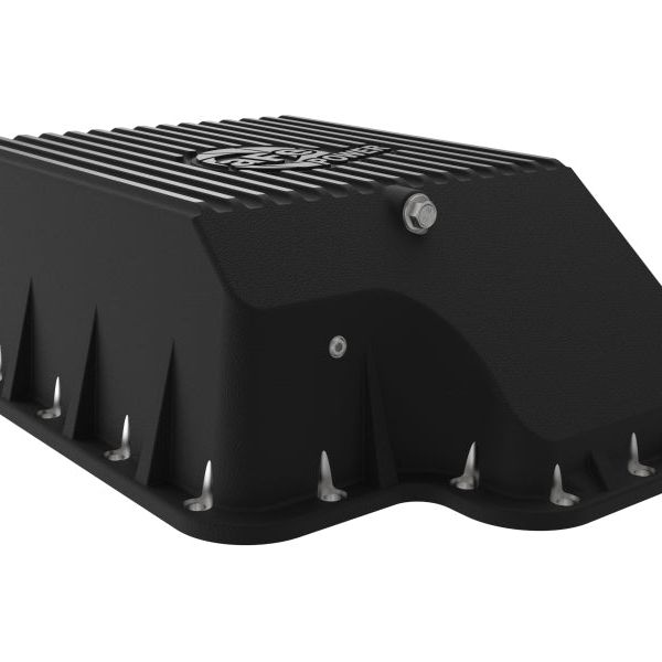 aFe 46-70122-1 - AFE46-70122-1 - aFe Transmission Pan (Black); Ford Diesel Trucks 03-10 V8-6.0/6.4L (td) - Shipped in Europe - Tuningsupply.com