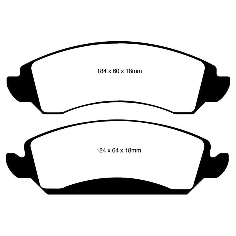 EBC UD1363 - EBCUD1363 - EBC 09-14 Cadillac Escalade 6.0 Hybrid Ultimax2 Front Brake Pads - Shipped in Europe - Tuningsupply.com