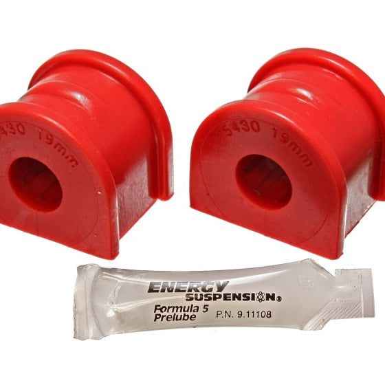 Energy Suspension 3.5201R - ENG3.5201R - Energy Suspension 97-04 Chevy Corvette Red 19mm Rear Sway Bar Bushing Set - Reuse OE Brackets - Shipped in Europe - Tuningsupply.com