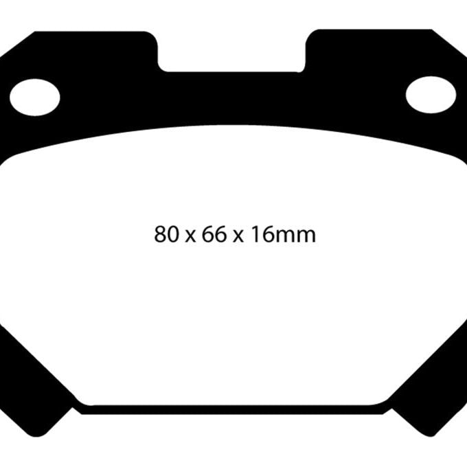 EBC DP31005C - EBCDP31005C - EBC 93-98 Toyota Supra 3.0 Twin Turbo Redstuff Rear Brake Pads - Shipped in Europe - Tuningsupply.com