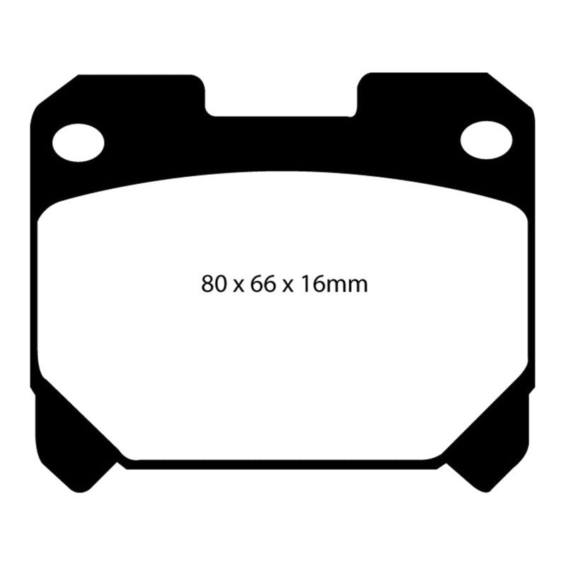 EBC DP41005R - EBCDP41005R - EBC 93-98 Toyota Supra 3.0 Twin Turbo Yellowstuff Rear Brake Pads - Shipped in Europe - Tuningsupply.com