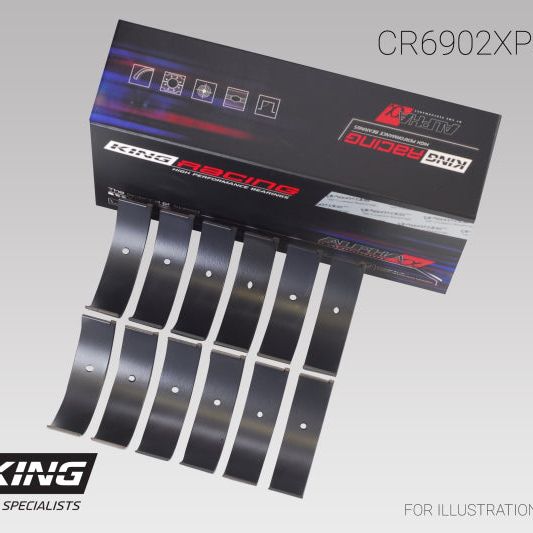 King Engine Bearings GCR6902XPCSTDX - KINGCR6902XPCSTDX - King Engine Bearings Nissan VQ35HR/VQ37VHR/VR30DTT pMaxKote Rod Bearing Set - Size STDX - Shipped in Europe - Tuningsupply.com
