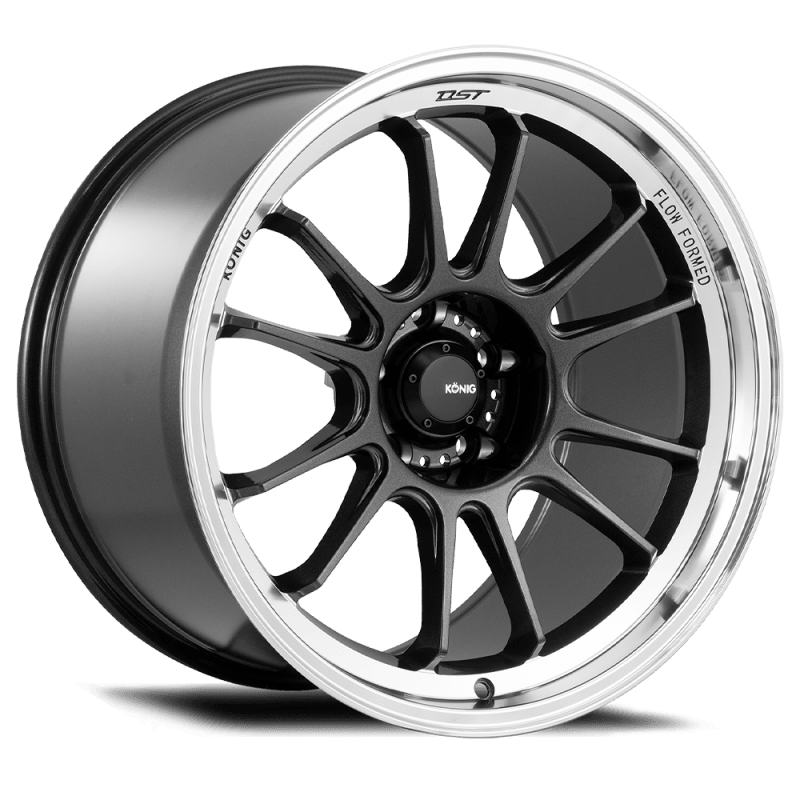 Konig HG87514456 - KNGHG87514456 - Konig Hypergram 17x8 5x114.3 ET45 Metallic Carbon w/ Machined Lip - Shipped in Europe - Tuningsupply.com