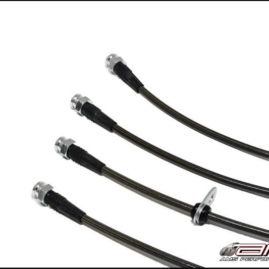 AMS AMS.04.01.0004-1 - AMSAMS.04.01.0004-1 - AMS Performance 08-15 Mitsubishi EVO X Stainless Steel Brake Lines (4 Lines) - Shipped in Europe - Tuningsupply.com