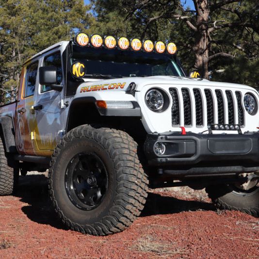 KC HiLiTES 5102 - KCL5102 - KC HiLiTES 6in. Round Soft Cover (Pair) - Black w/Yellow KC Logo - Shipped in Europe - Tuningsupply.com