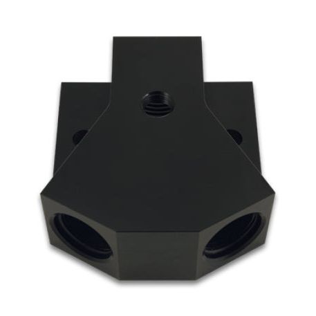 Vibrant 10893 - VIB10893 - Vibrant Billet Aluminum Y-Block Fitting with 1/8in NPT Port -8AN x Dual -8AN ORB - Shipped in Europe - Tuningsupply.com