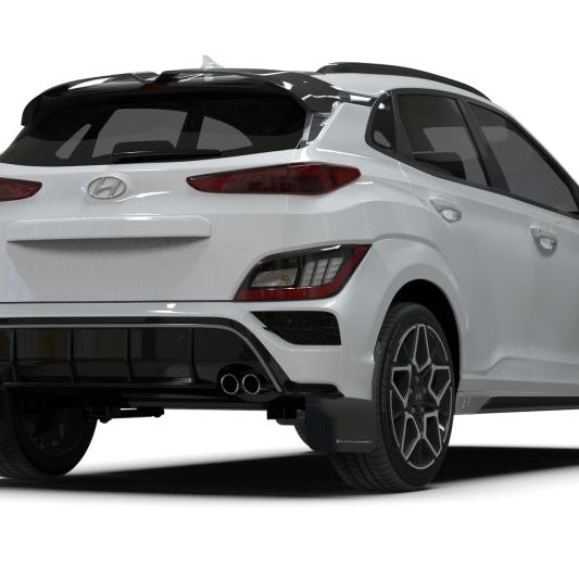 Rally Armor MF93-UR-BLK-RD - RALMF93-UR-BLK-RD - Rally Armor 22-23 Hyundai Kona N-Line Black UR Mud Flap w/Red Logo - Shipped in Europe - Tuningsupply.com
