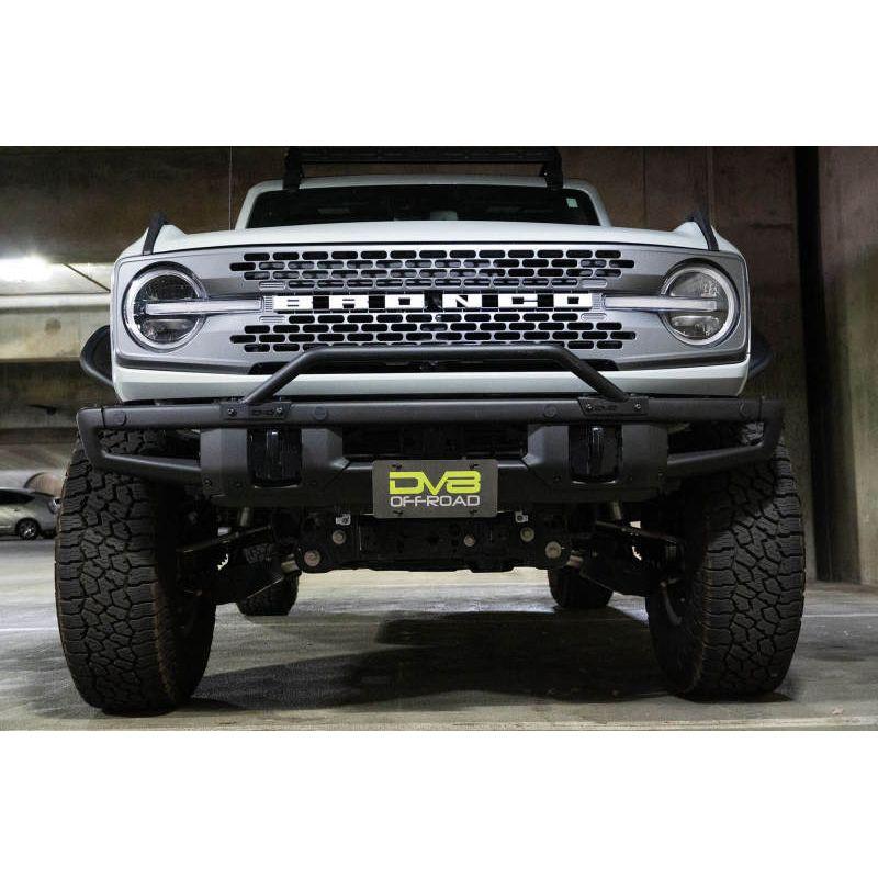 DV8 Offroad LPBR-01 - DVELPBR-01 - DV8 Offroad 21-22 Ford Bronco Factory Front Bumper Licence Relocation Bracket - Front - Shipped in Europe - Tuningsupply.com