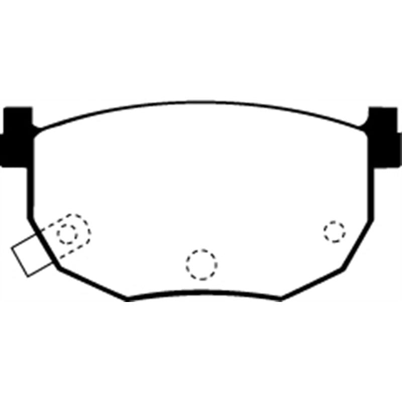 EBC UD272 - EBCUD272 - EBC 99-01 Hyundai Elantra 2.0 Ultimax2 Rear Brake Pads - Shipped in Europe - Tuningsupply.com