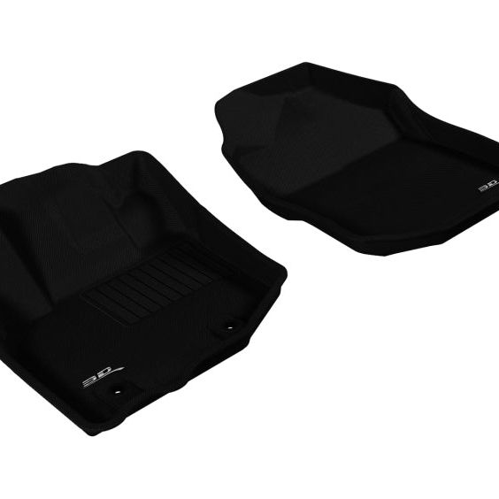 3D MAXpider L1HD04211509 - ACEL1HD04211509 - 3D MAXpider 2009-2013 Honda Fit Kagu 1st Row Floormat - Black - Shipped in Europe - Tuningsupply.com